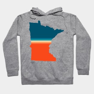 Minnesota State Retro Map Hoodie